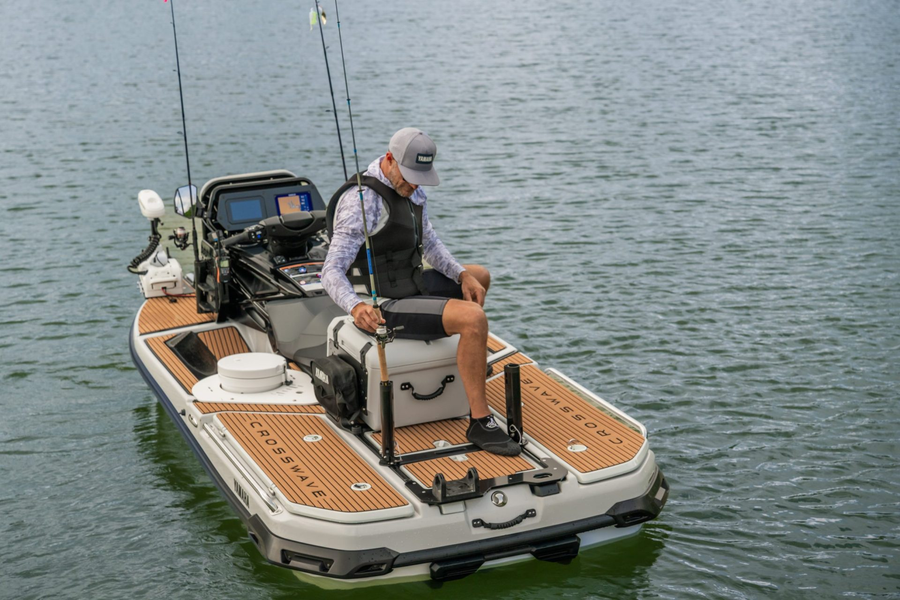 2027 Yamaha Crosswave personal watercraft on the water